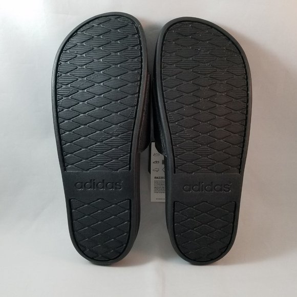 NEW Men's Sz 12 Adidas COMFORT Slide Black - Picture 7 of 8